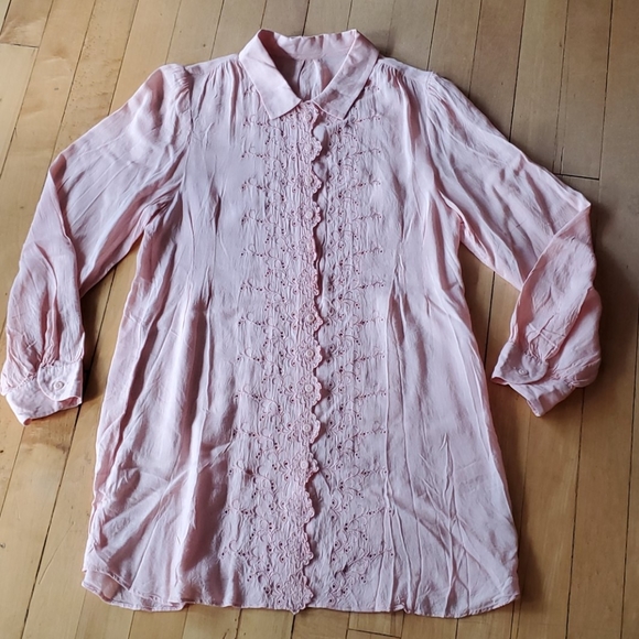 Lily Brown Shirt Dress Sz S/XS - Picture 1 of 3